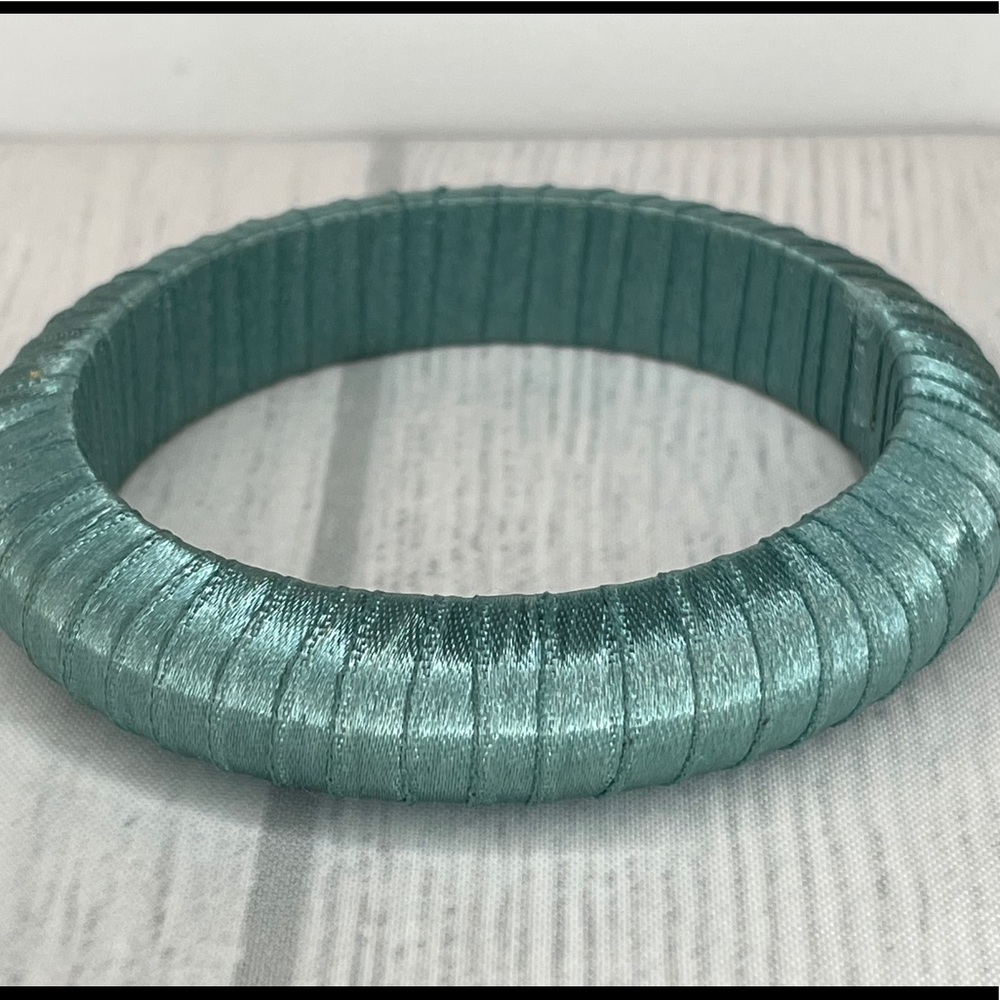 Teal Ribbon Bangle